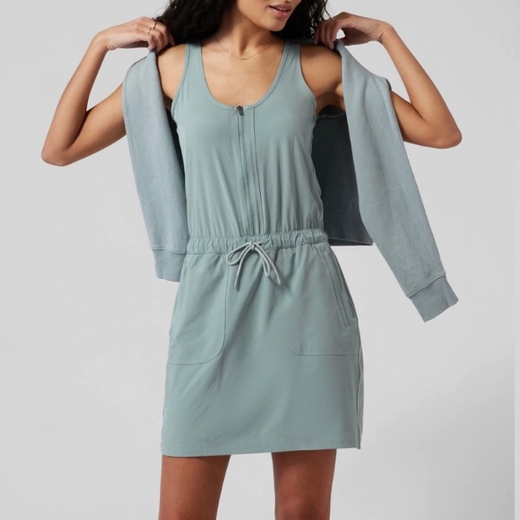 Athleta Dresses & Skirts - Athleta Expedition Dress in Grey Green size 8
